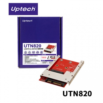 Uptech 登昌恆 UTN820 mSATA to SATA 介面轉換器