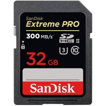 SanDisk Extreme Pro SDHC 32GB UHS-II 記憶卡 300MBs