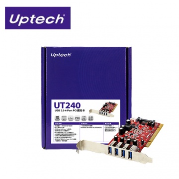登昌恆 UT240 USB 3.0 4-Port PCI擴充卡