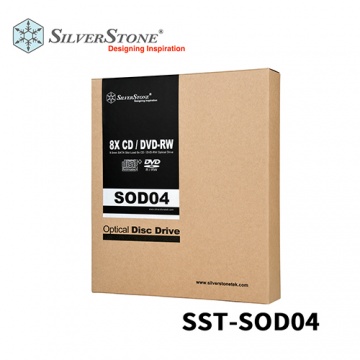 SilverStone 銀欣 SST-SOD04 9.5mm DVD 薄型燒錄機 NB筆電用