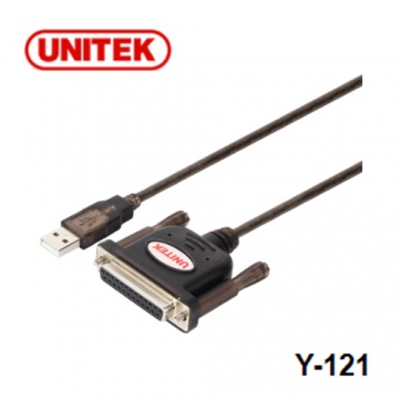 UNITEK 優越者 Y-121 USB to DB25F 轉接線