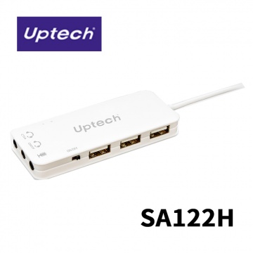 Uptech 登昌恆 SA122H USB 2.0 音效卡 集線器