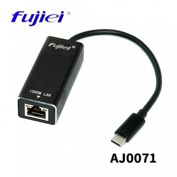 Fujiei 力祥 USB 3.1 Type-C轉RJ45超高速網路卡 AJ0071