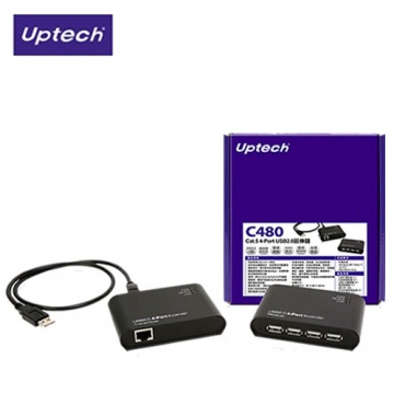 登昌恆 Uptech C480 Cat.5 4-Port USB2.0延伸器