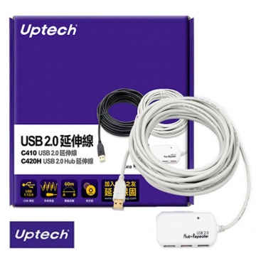 登昌恆 Uptech C420H USB 2.0 Hub 延伸線