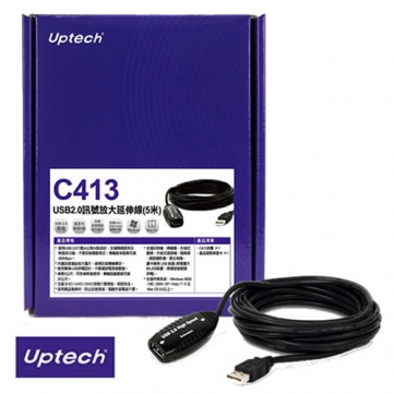 登昌恆 Uptech C413 USB2.0訊號放大延伸線(5米)