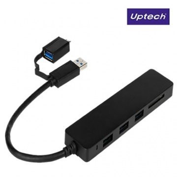 Uptech 登昌恆 UH252 USB3.0 3-Port HUB＋讀卡機
