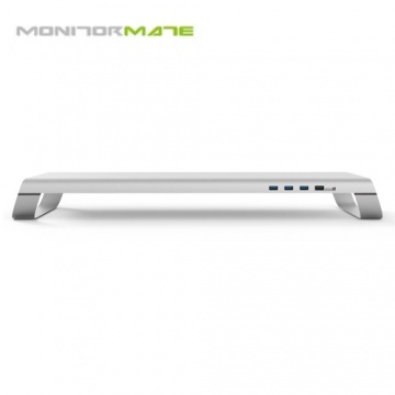 MONITORMATE MINIS 多功能螢幕架 USB 3.0+充電底座 北歐銀