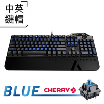 AZIO MGK L80 MAX Cherry 青軸 藍光 機械式 電競鍵盤
