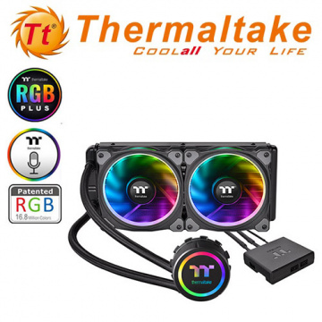 Thermaltake 曜越科技 Floe Riing RGB 240 TT Premium 頂級版 CPU散熱器 CL-W157-PL125W-A