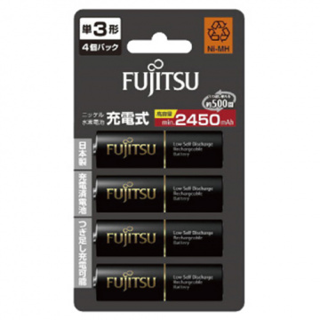 FUJITSU 富士通 HR-3UTHC 低自放充電電池 3號 4入 AA 2450mAh