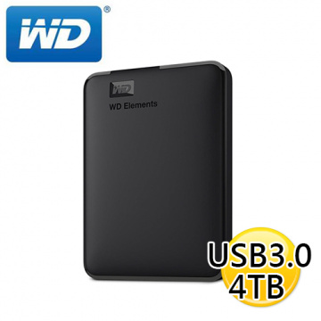 WD Elements 4TB USB3.0 2.5吋 行動硬碟 外接硬碟