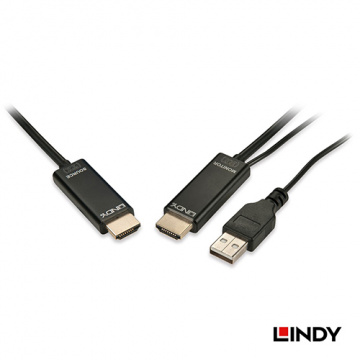 LINDY 林帝 38275 HDMI2.0 18GBIT/S 4K/60HZ 零失真 光電混合傳輸線 20M