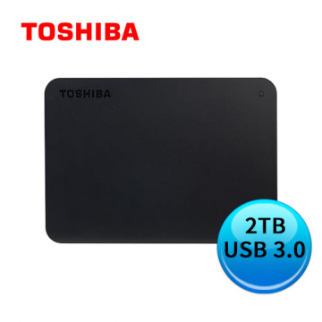 Toshiba 東芝 Canvio A3 Basics 黑靚潮lll 2TB 2.5吋 外接硬碟
