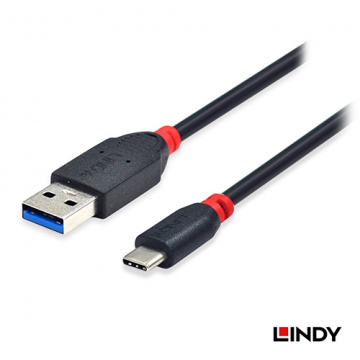 LINDY 41917 - USB 3.1 GEN 2 TYPE-C/公 TO TYPE-A/公 傳輸線, 1.5M