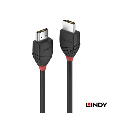 LINDY 36471-BLACK系列 HDMI 2.0(TYPE-A) 公 TO 公 傳輸線 1M