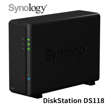 Synology 群暉科技 DiskStation DS118 NAS 1Bay 1GB RAM 網路儲存伺服器