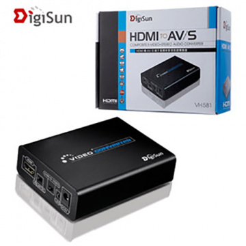 DigiSun VH581 HDMI轉AV/S端子高解析影音訊號轉換器