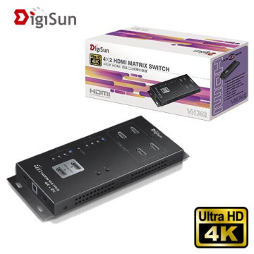 DigiSun VH742 4K2K HDMI 四進二出矩陣切換器