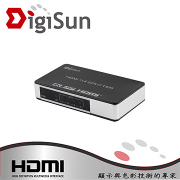 DigiSun VH714z 4K2K HDMI 一入四出 影音分配器