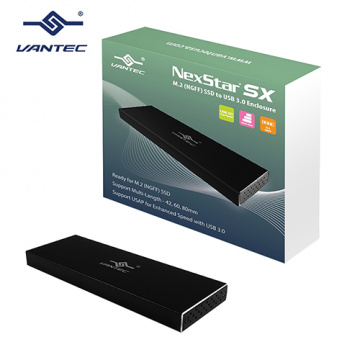 VANTEC 凡達克 M.2 SATA SSD to USB3.0 外接盒 NST-M2STS3-BK