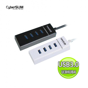 CyberSLIM 大衛肯尼 USB3.0 4埠 HUB 集線器 U3HUB4