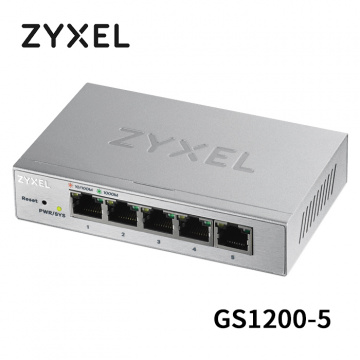 ZYXEL合勤 GS1200-5 5埠Gigabit 網頁式管理 交換器
