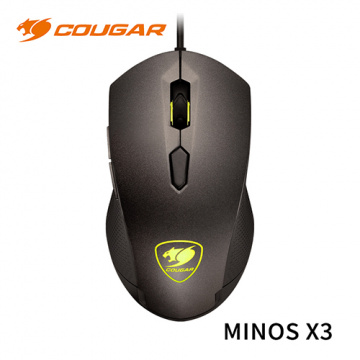 COUGAR 美洲獅  MINOS X3 黑色 電競滑鼠