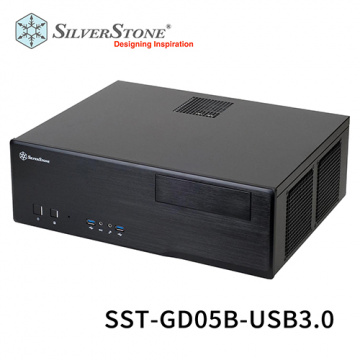 SilverStone 銀欣 SST-GD05B-USB3.0 橫躺式 HTPC 電腦機殼