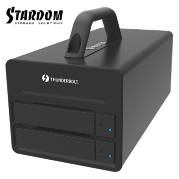 STARDOM DR2-TB3-B 3.5吋硬碟 Thunderbolt3 2bay 磁碟陣列硬碟外接盒