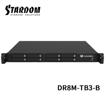 STARDOM DR8M-TB3-B 2.5吋硬碟 Thunderbolt 3 8bay 機架式 磁碟陣列硬碟外接盒