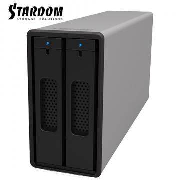 Stardom ST2-B31 3.5吋/2.5吋 USB3.1 磁碟陣列設備 2bay 銀色