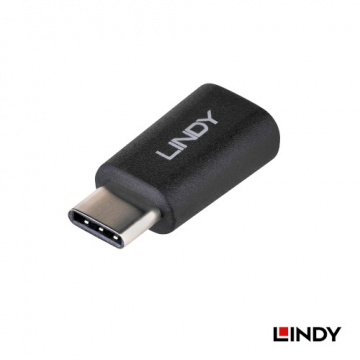 Lindy 林帝 41896 USB 2.0 TYPE C 公 轉 MICRO USB 母 轉接頭