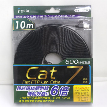 i-gota cat.7 10米 超薄型高速網路扁線 網路線 FRJ4710
