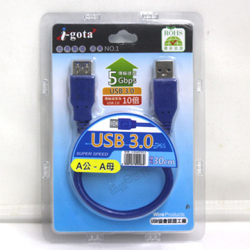 I-gota USB3.0 A公-A母 高速傳輸線 30CM(F20USIG0039)(U3AAPS0.3)
