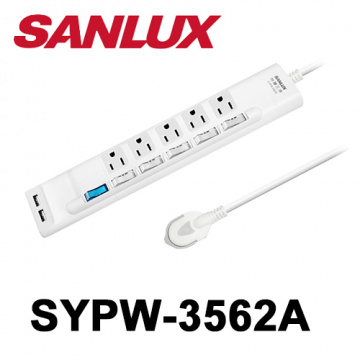 SANLUX 三洋 3562A 6開5插+USB 1.8米延長線 SYPW-3562A