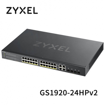 ZyXEL GS1920-24HP v2 智慧型網管 24埠 GIGA 智慧型 網路交換器 (24PORTS)