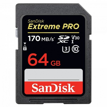SanDisk Extreme Pro SDXC UHS-I V30 公司貨 170MB/s 64G 記憶卡 SDSDXXY-064G-GN4IN