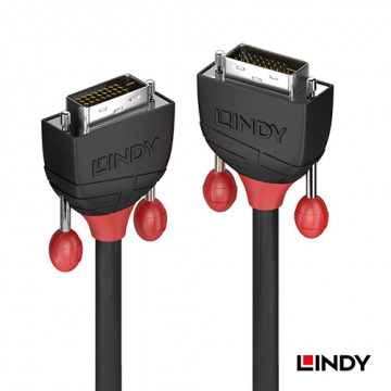 LINDY 36251 BLACK LINE DVI-D Dual Link 公 TO 公 傳輸線 1M