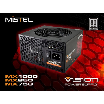 Mistel 密斯特 Vision MX1000 1000W 靜音 80+白金 電源供應器 (台灣製造)