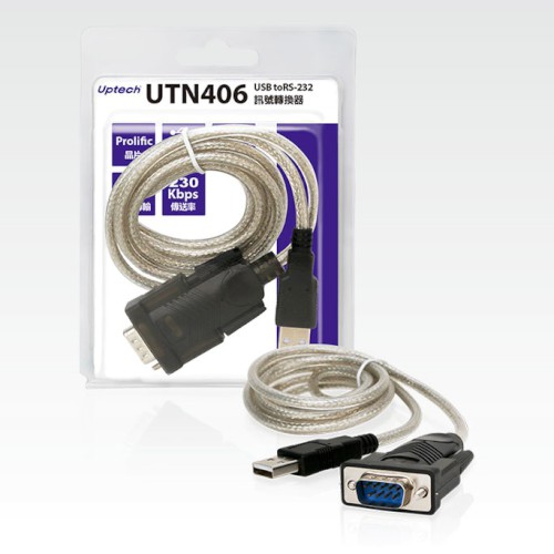 UPTECH 登昌恆 utn406 USB 轉 RS-232 訊號轉換器