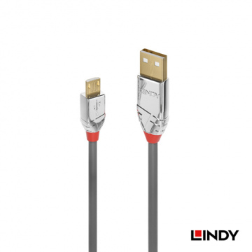LINDY 林帝 36652 - CROMO LINE USB2.0 TYPE-A公 TO MICRO-B公 傳輸線 2M