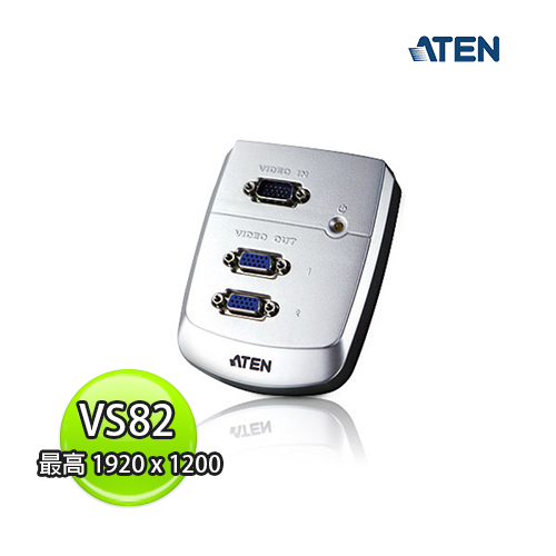 ATEN 宏正 VS82 1:2同步分配器 VGA螢幕分配器 頻寬250MHz