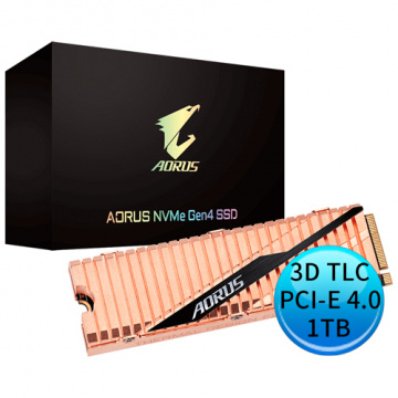GIGABYTE 技嘉 AORUS NVMe Gen4 1TB M.2 PCI-E 4.0x4 SSD 固態硬碟 GP-ASM2NE6100TTTD