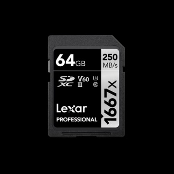 Lexar SDHC UHS-II 64G (250MB) 1667X 記憶卡