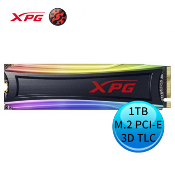 ADATA 威剛 XPG SPECTRIX S40G 1TB RGB PCI-E Gen3x4 M.2 2280 SSD 固態硬碟