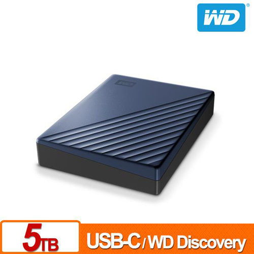 WD My Passport Ultra 5TB 星曜藍 2.5吋 USB Type-C 外接硬碟 WDBFTM0050BBL-WESN
