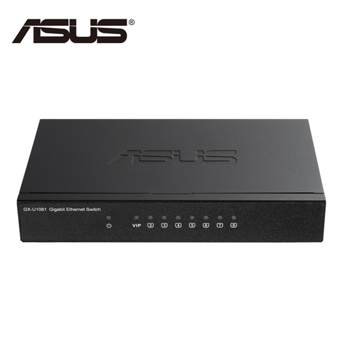 華碩 ASUS 超節能 隨插即用 8埠 Gigabit 網路交換器 GX-U1081