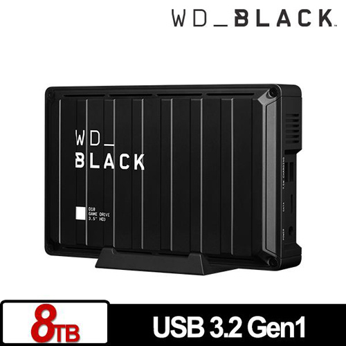 WD BLACK 黑標 D10 Game Drive 8TB 3.5吋 電競 外接式硬碟