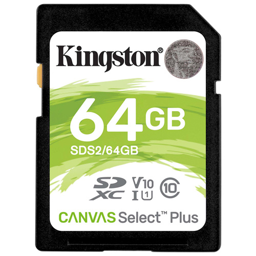 Kingston 金士頓 Canvas Select Plus SDXC 64GB 記憶卡 (SDS2/64GB)